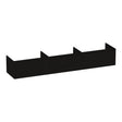 BRAUER Embrace onderkast 220 met 3 softclose lades greeploos en 0 sifon uitsparingen Timber Black OK-EM220TB