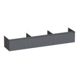 BRAUER Embrace onderkast 220 met 3 softclose lades greeploos en 0 sifon uitsparingen Timber Grey OK-EM220TG
