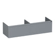 BRAUER Embrace Wavy onderkast 140 met 2 softclose lades greeploos en 2 sifon uitsparingen mat grijs OK-EMW140MG