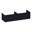BRAUER Embrace Wavy onderkast 140 met 2 softclose lades greeploos en 2 sifon uitsparingen mat zwart OK-EMW140MZ