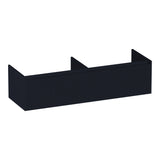 BRAUER Embrace Wavy onderkast 140 met 2 softclose lades greeploos en 2 sifon uitsparingen mat zwart OK-EMW140MZ