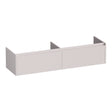 BRAUER Embrace Wavy onderkast 160 met 2 softclose lades greeploos en 2 sifon uitsparingen mat zand OK-EMW160MS