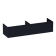 BRAUER Embrace Wavy onderkast 160 met 2 softclose lades greeploos en 2 sifon uitsparingen mat zwart OK-EMW160MZ