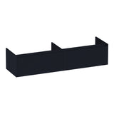 BRAUER Embrace Wavy onderkast 160 met 2 softclose lades greeploos en 2 sifon uitsparingen mat zwart OK-EMW160MZ