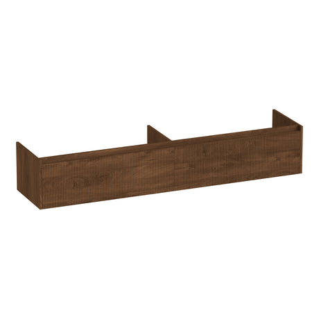 BRAUER Embrace Wavy onderkast 200 met 2 softclose lades greeploos en 2 sifon uitsparingen Forest Cacao OK-EMW200FC