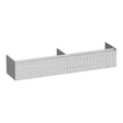 BRAUER Embrace Wavy onderkast 200 met 2 softclose lades greeploos en 2 sifon uitsparingen Forest Seashell OK-EMW200FS