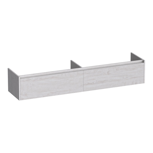 BRAUER Embrace Wavy onderkast 200 met 2 softclose lades greeploos en 2 sifon uitsparingen Forest Seashell OK-EMW200FS
