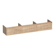 BRAUER Embrace Wavy onderkast 220 met 3 softclose lades greeploos en 0 sifon uitsparingen Forest Wheat OK-EMW220FW