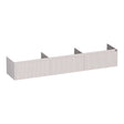 BRAUER Embrace Wavy onderkast 220 met 3 softclose lades greeploos en 0 sifon uitsparingen mat zand OK-EMW220MS