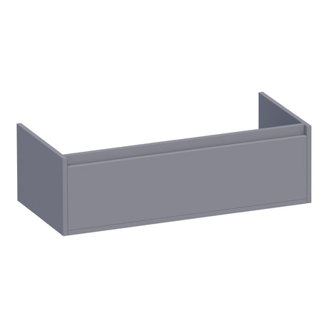 BRAUER Hope onderkast 100 met 1 softclose lade greeploos en 1 sifon uitsparing mat grijs OK-HP100MG