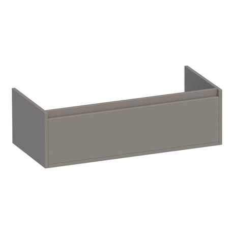 BRAUER Hope onderkast 100 met 1 softclose lade greeploos en 1 sifon uitsparing mat taupe OK-HP100MT