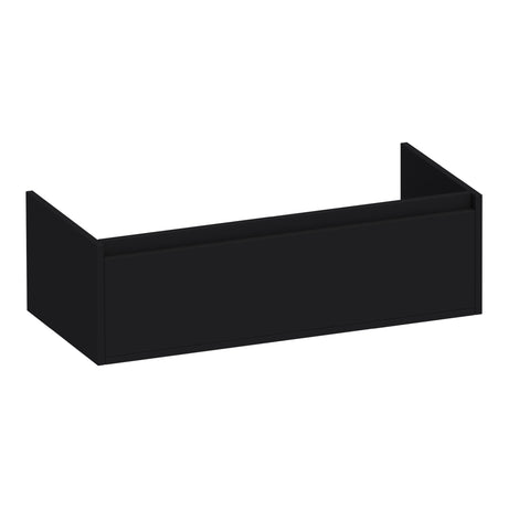BRAUER Hope onderkast 100 met 1 softclose lade greeploos en 1 sifon uitsparing mat zwart OK-HP100MZ
