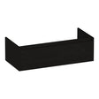 BRAUER Hope onderkast 100 met 1 softclose lade greeploos en 1 sifon uitsparing Timber Black OK-HP100TB