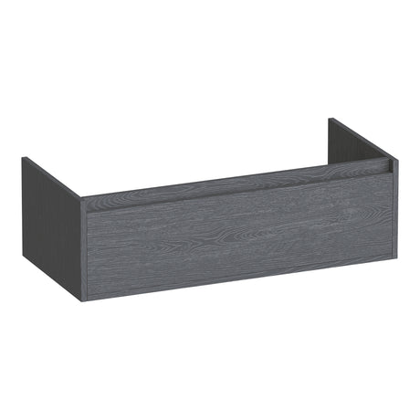 BRAUER Hope onderkast 100 met 1 softclose lade greeploos en 1 sifon uitsparing Timber Grey OK-HP100TG