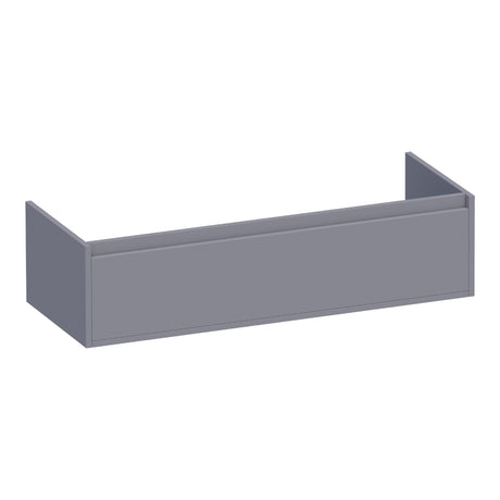 BRAUER Hope onderkast 120 met 1 softclose lades greeploos en 2 sifon uitsparingen mat grijs OK-HP120-2MG