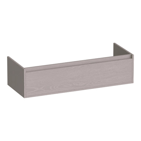 BRAUER Hope onderkast 120 met 1 softclose lades greeploos en 2 sifon uitsparingen Timber Greige OK-HP120-2TE