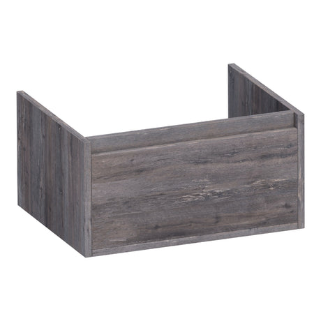 BRAUER Hope onderkast 60 met 1 softclose lade greeploos en 1 sifon uitsparing Driftwood OK-HP60DR
