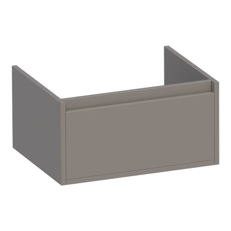 BRAUER Hope onderkast 60 met 1 softclose lade greeploos en 1 sifon uitsparing mat taupe OK-HP60MT