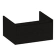 BRAUER Hope onderkast 60 met 1 softclose lade greeploos en 1 sifon uitsparing Timber Black OK-HP60TB