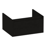 BRAUER Hope onderkast 60 met 1 softclose lade greeploos en 1 sifon uitsparing Timber Black OK-HP60TB