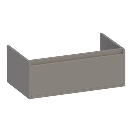 BRAUER Hope onderkast 80 met 1 softclose lade greeploos en 1 sifon uitsparing mat taupe OK-HP80MT