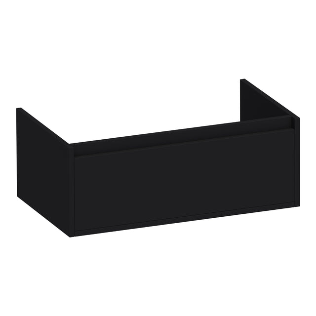 BRAUER Hope onderkast 80 met 1 softclose lade greeploos en 1 sifon uitsparing mat zwart OK-HP80MZ