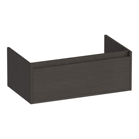 BRAUER Hope onderkast 80 met 1 softclose lade greeploos en 1 sifon uitsparing Timber Anthracite OK-HP80TA