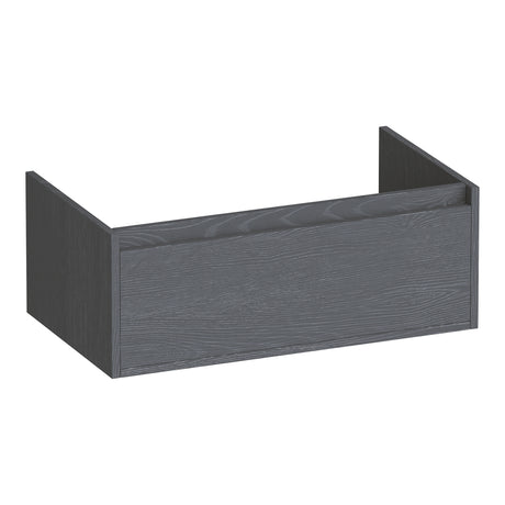 BRAUER Hope onderkast 80 met 1 softclose lade greeploos en 1 sifon uitsparing Timber Grey OK-HP80TG