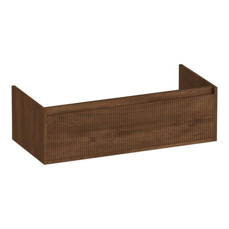 BRAUER Hope Wavy onderkast 100 met 1 softclose lade greeploos en 1 sifon uitsparing Forest Cacao OK-HPW100FC