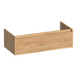 BRAUER Hope Wavy onderkast 100 met 1 softclose lade greeploos en 1 sifon uitsparing Forest Tan OK-HPW100FT