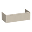 BRAUER Hope Wavy onderkast 100 met 1 softclose lade greeploos en 1 sifon uitsparing mat beige OK-HPW100MB