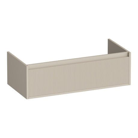BRAUER Hope Wavy onderkast 100 met 1 softclose lade greeploos en 1 sifon uitsparing mat beige OK-HPW100MB