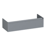 BRAUER Hope Wavy onderkast 120 met 1 softclose lade greeploos en 1 sifon uitsparing mat grijs OK-HPW120-1MG