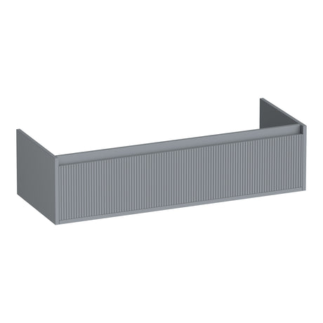 BRAUER Hope Wavy onderkast 120 met 1 softclose lade greeploos en 1 sifon uitsparing mat grijs OK-HPW120-1MG