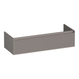 BRAUER Hope Wavy onderkast 120 met 1 softclose lade greeploos en 1 sifon uitsparing mat taupe OK-HPW120-1MT
