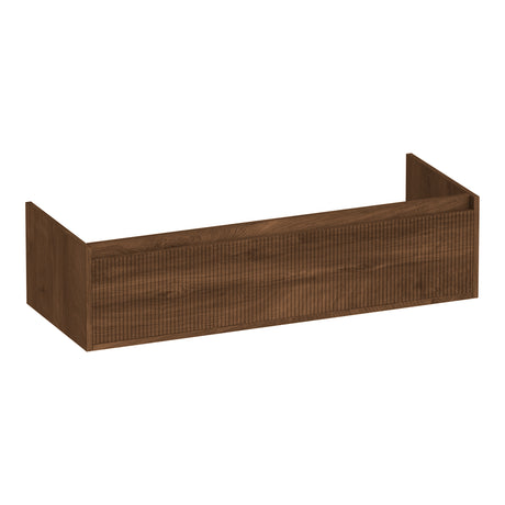 BRAUER Hope Wavy onderkast 120 met 1 softclose lades greeploos en 2 sifon uitsparingen Forest Cacao OK-HPW120-2FC