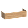 BRAUER Hope Wavy onderkast 120 met 1 softclose lades greeploos en 2 sifon uitsparingen Forest Tan OK-HPW120-2FT