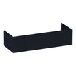 BRAUER Hope Wavy onderkast 120 met 1 softclose lades greeploos en 2 sifon uitsparingen mat zwart OK-HPW120-2MZ