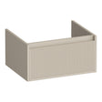 BRAUER Hope Wavy onderkast 60 met 1 softclose lade greeploos en 1 sifon uitsparing mat beige OK-HPW60MB