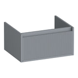 BRAUER Hope Wavy onderkast 60 met 1 softclose lade greeploos en 1 sifon uitsparing mat grijs OK-HPW60MG