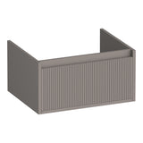 BRAUER Hope Wavy onderkast 60 met 1 softclose lade greeploos en 1 sifon uitsparing mat taupe OK-HPW60MT