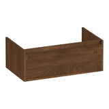 BRAUER Hope Wavy onderkast 80 met 1 softclose lade greeploos en 1 sifon uitsparing Forest Cacao OK-HPW80FC