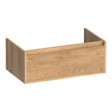 BRAUER Hope Wavy onderkast 80 met 1 softclose lade greeploos en 1 sifon uitsparing Forest Tan OK-HPW80FT