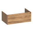 BRAUER Hope Wavy onderkast 80 met 1 softclose lade greeploos en 1 sifon uitsparing Honey OK-HPW80HO