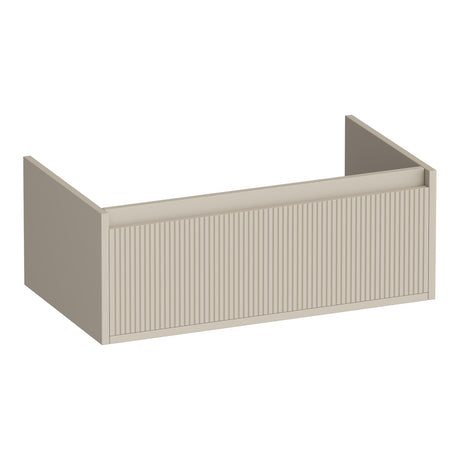 BRAUER Hope Wavy onderkast 80 met 1 softclose lade greeploos en 1 sifon uitsparing mat beige OK-HPW80MB