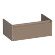 BRAUER Hope Wavy onderkast 80 met 1 softclose lade greeploos en 1 sifon uitsparing mat mokka OK-HPW80MM