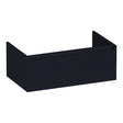 BRAUER Hope Wavy onderkast 80 met 1 softclose lade greeploos en 1 sifon uitsparing mat zwart OK-HPW80MZ