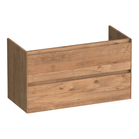 BRAUER Inspire onderkast 100 met 2 softclose lades greeploos en 1 sifon uitsparing Chateau OK-IN100CH