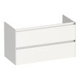 BRAUER Inspire onderkast 100 met 2 softclose lades greeploos en 1 sifon uitsparing hoogglans wit OK-IN100HW