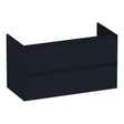 BRAUER Inspire onderkast 100 met 2 softclose lades greeploos en 1 sifon uitsparing mat zwart OK-IN100MZ